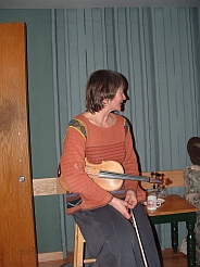 Rochelle Vallaincourt, fiddler